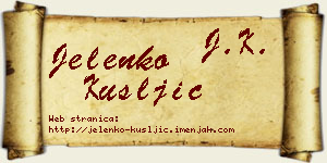 Jelenko Kušljić vizit kartica